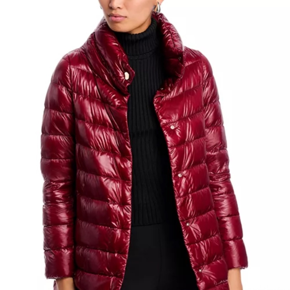 HERNO Stunning Amelia Stand Collar Down Puffer Coat Sz 40/4 NWT $755!! - Picture 3 of 11